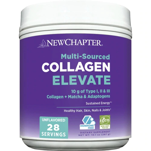 New Chapter Collagen Elevate Sem Sabor - 28 Porções - Energia e Bem-Estar