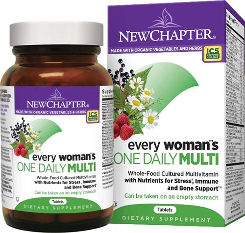 New Chapter Every Woman™s One Daily Multi 72 Comprimidos Vegetarianos - Multivitamínico Completo