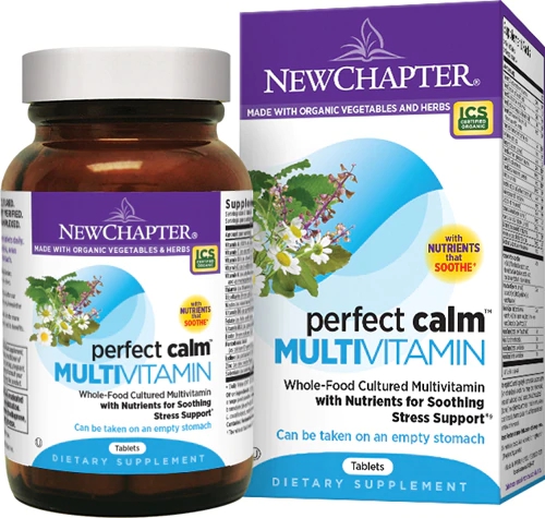 New Chapter Perfect Calm Multivitamínico 144 Comprimidos - Bem-Estar e Harmonia