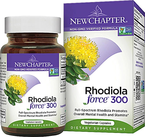New Chapter Rhodiola Force 300mg - 30 Cápsulas Vegetarianas - Energia e Bem-Estar