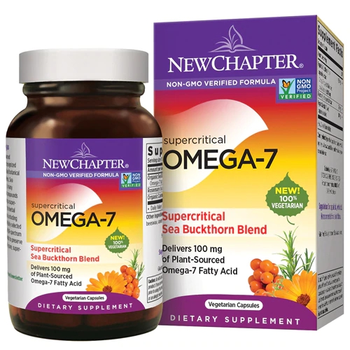 New Chapter Supercritical Ômega-7 Super Buckthorn - 30 Cápsulas Vegetarianas