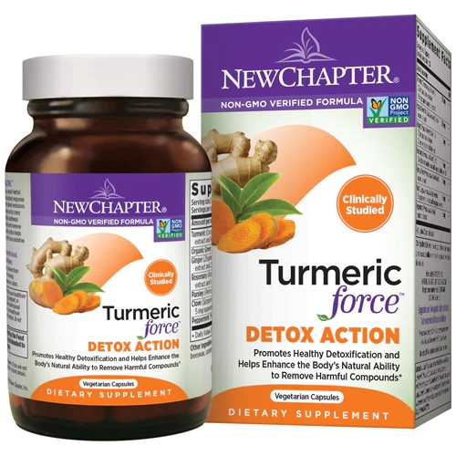 New Chapter Cúrcuma Force™ Detox Action - 60 Cápsulas Vegetarianas