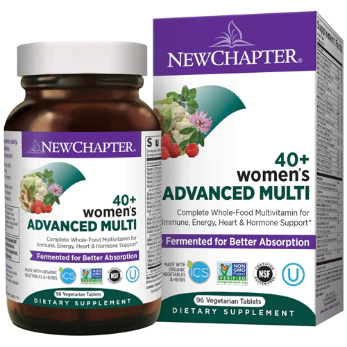 New Chapter Women's Advanced Multi 40 Plus - 96 Tabletes Vegetarianos