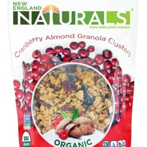 Granola Orgânica New England Naturals Cranberry Almond 340g