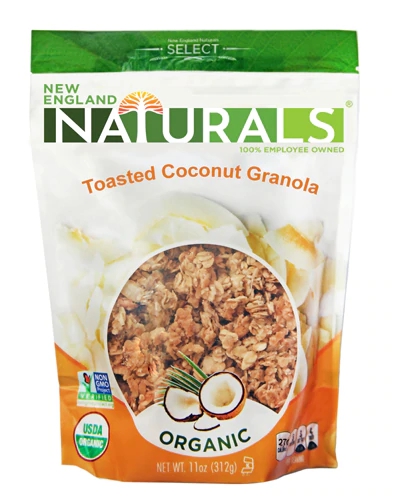 Granola Orgânica Toasted Coconut New England Naturals 312g