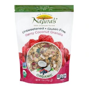 Granola Sem Açúcar e Sem Glúten New England Naturals Berry Coconut 340g