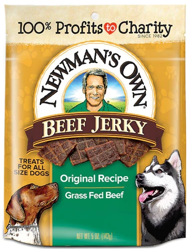 Newman's Own Beef Jerky Treats para Cães - Receita Original - 142g
