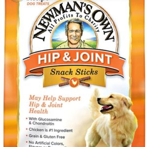 Newman's Own Hip & Joint Snack Sticks Dog Treats Chicken Recipe -- 5 oz