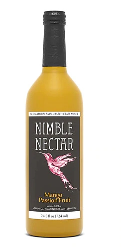Nimble Nectar Mixer Manga Maracujá Artesanal 725ml - Sabor Tropical Premium
