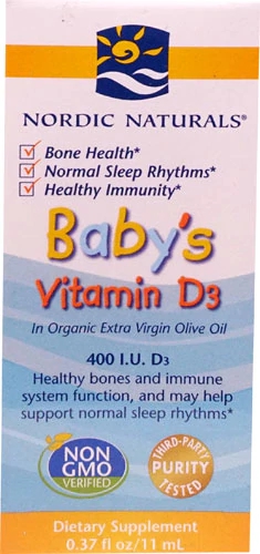 Nordic Naturals Vitamina D3 para Bebês - 11ml (0.37 fl oz)