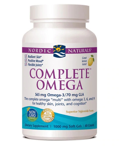 Nordic Naturals Complete Omega 1000mg - 60 Cápsulas Gelatinosas Sabor Limão