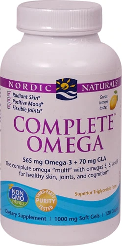 Nordic Naturals Complete Omega Lemon 1000mg - 120 Cápsulas - Saúde e Bem-Estar Completo