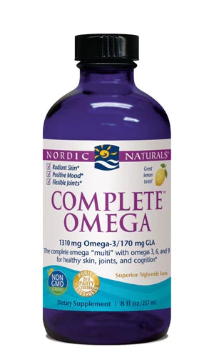Nordic Naturals Complete Omega Líquido Sabor Limão 237ml - Saúde do Coração e Cérebro