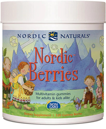 Nordic Naturals Nordic™ Berries Multivitamínico Gomas para Adultos e Crianças Sabor Frutas Vermelhas - 120 Gomas
