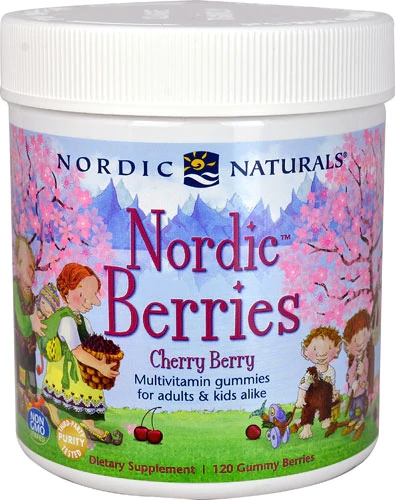 Nordic Naturals Nordic Berries Multivitamínico Gomas 120 Unidades - Sabor Cereja e Amora