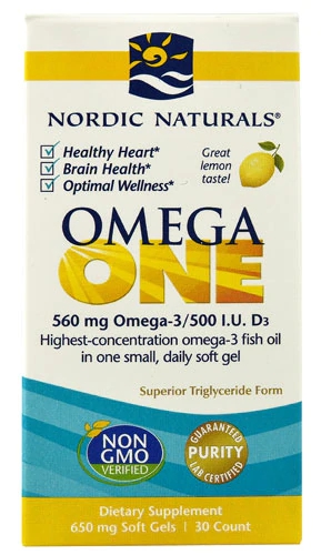 Nordic Naturals Omega ONE 650mg - 30 Softgels: Essencial para Saúde Cardiovascular e Cerebral