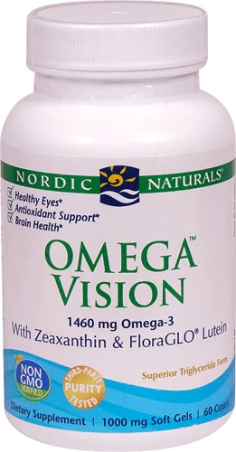Nordic Naturals Omega Vision 1000mg - 60 Cápsulas Gelatinosas para Saúde Ocular