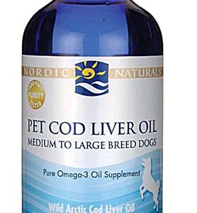 Óleo de Fígado de Bacalhau Nordic Naturals para Cães de Raças Médias a Grandes - 237ml