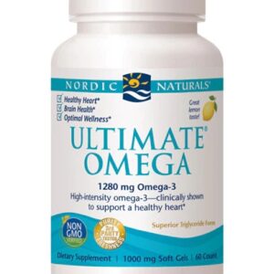 Nordic Naturals Ultimate Omega Limão 1000mg - 60 Cápsulas Gelatinosas