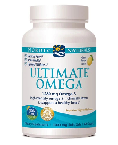 Nordic Naturals Ultimate Omega Limão 1000mg - 60 Cápsulas Gelatinosas