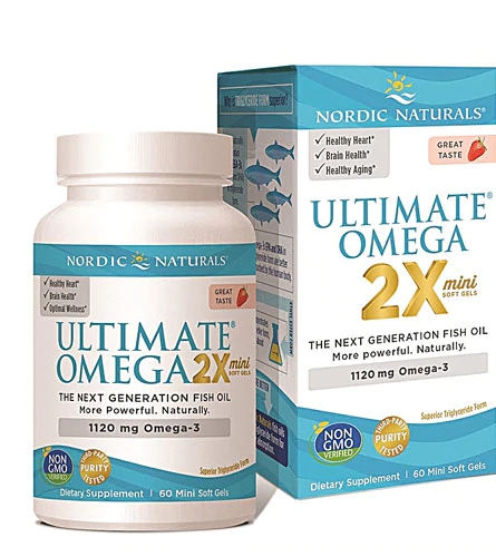 Nordic Naturals Ultimate Omega Morango 1120 mg - 60 Cápsulas Gelatinosas