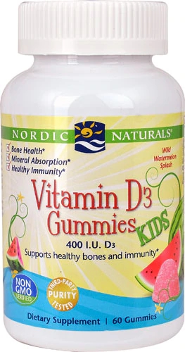 Nordic Naturals Gomas Vitamina D3 Crianças Uva 400 UI - 60 Gomas