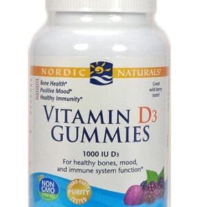 Nordic Naturals Vitamina D3 Gomas Sabor Frutas Silvestres - 1000 IU - 60 Gomas