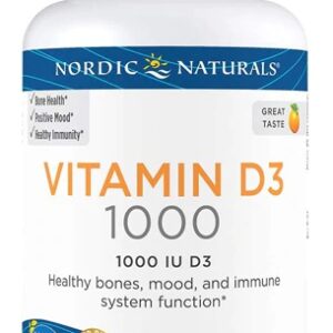 Nordic Naturals Vitamina D3 Laranja 1000 UI - 120 Cápsulas Gelatinosas