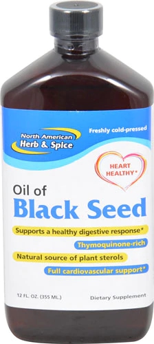 Óleo de Semente de Nigella Sativa North American Herb & Spice 355ml Extra Virgem