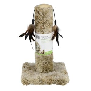 Arranhador para Gatos North American Pet Toy 44,5cm com Penas - 1 Unidade