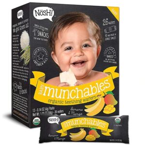 Nosh Baby Munchables Teething Wafers - Banana & Mango -- 13 Packs
