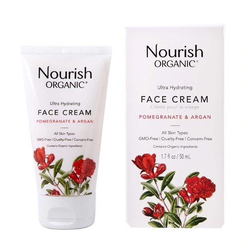 Creme Facial Ultra-Hidratante Pomegranate & Argan Nourish Organic - 50ml