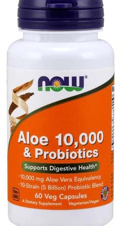 Comprar now aloe 10,000 & probiotics -- 60 veg capsules preço no brasil áloe vera general well being herbs & botanicals suplementos em oferta suplemento importado loja 235 online promoção -