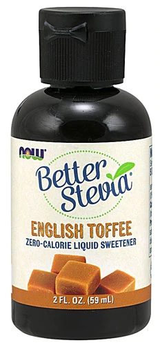 Adoçante Líquido NOW BetterStevia™ Sabor English Toffee - 59ml