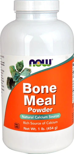 NOW Foods Pó de Farinha de Osso 100% Natural - 454g | Suplemento de Cálcio e Fósforo