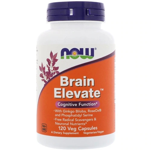 NOW Brain Elevate™ - 120 Cápsulas Vegetais para Suporte Cognitivo