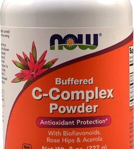 NOW C-Complex Powder Buffered Vitamina C 227g com Bioflavonoides