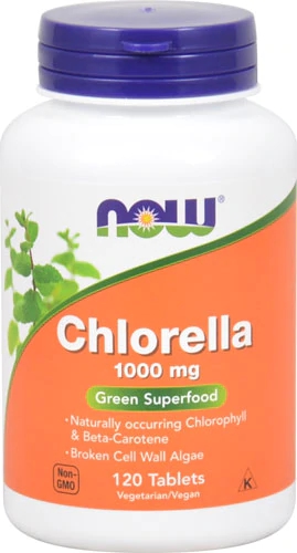 NOW Chlorella 1000 mg - 120 Tablets: Energia e Nutrição Verde