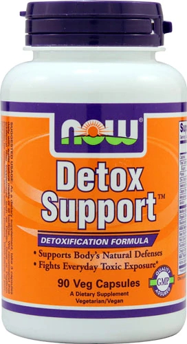 NOW Detox Support™ - 90 Cápsulas Veganas: Limpeza e Bem-Estar