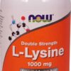 Comprar now double strength l-lysine -- 1000 mg - 250 tablets preço no brasil beauty & personal care facial skin care moisturizers night cream suplementos em oferta suplemento importado loja 5 online promoção -
