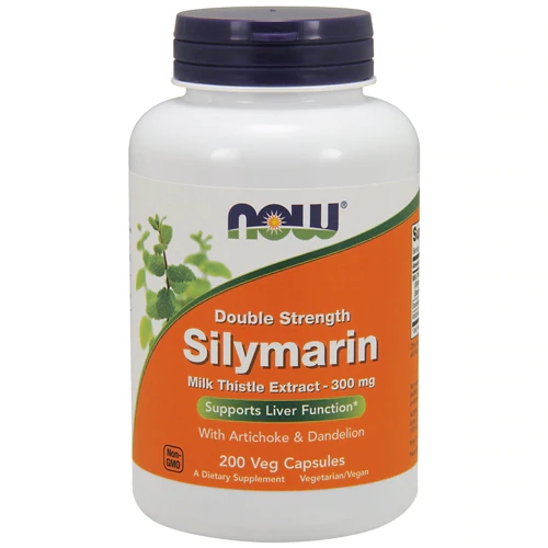 NOW Double Strength Silymarin 200 Cápsulas Veganas - Suporte Hepático Potencializado