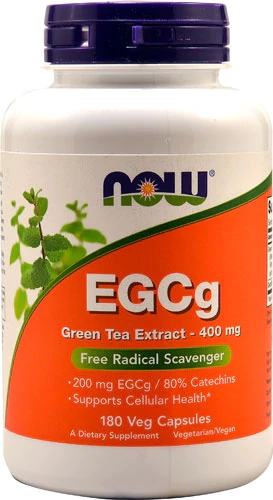 NOW EGCg Green Tea Extract -- 400 mg - 180 Veg Capsules