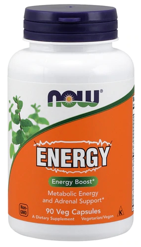 NOW Energy 90 Cápsulas Veganas: Potencialize seu Dia com Vitalidade Natural