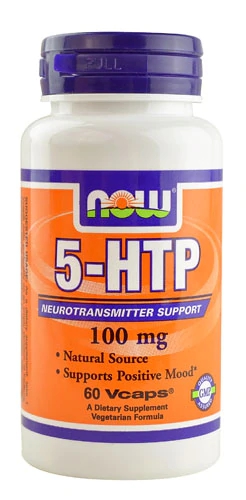 NOW Foods 5-HTP 100 mg - 60 Cápsulas Vegetais para Bem-Estar