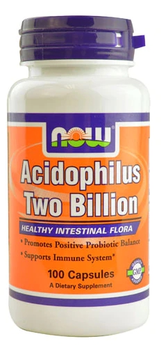 NOW Foods Acidophilus Duas Bilhões - 100 Cápsulas: Saúde Intestinal e Bem-Estar