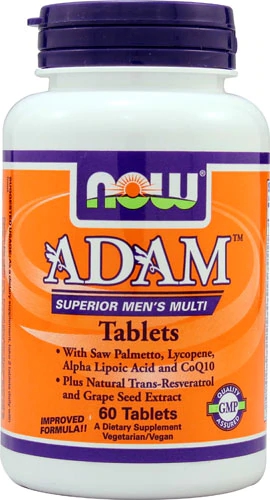 NOW Foods ADAM™ Superior Men's Multi - Multivitamínico Masculino - 60 Tabletes
