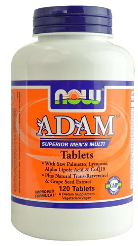 NOW Foods Adam™ Superior Men's Multi - Multivitamínico Completo para Homens - 120 Tablets