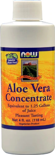 NOW Foods Extrato Concentrado de Aloe Vera 118ml - Pureza e Bem-Estar Natural