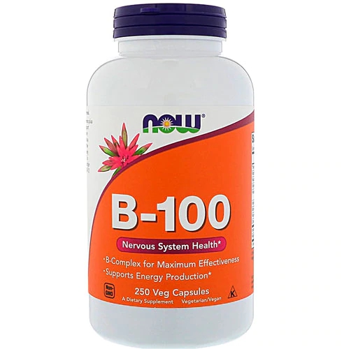 NOW Foods B-100 -- 250 Vegetarian Capsules