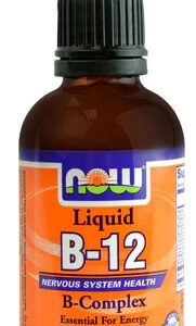 NOW Foods B-12 Líquido 2 fl oz (59ml) - Suplemento de Vitamina B12 de Alta Potência